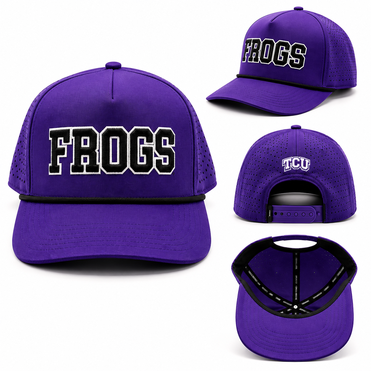 Purple Frog Block Trucker Hat